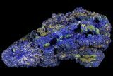 Azurite and Malachite Crystal Cluster - Congo #115452-1